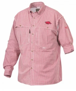 Bmtoutdoors Arkansas Plaid Wingshooter's Shirt Long Sleeve
