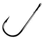 Gamakatsu Worm Hooks (Round Bend) 5 PACK Hooks & Terminal Tackle